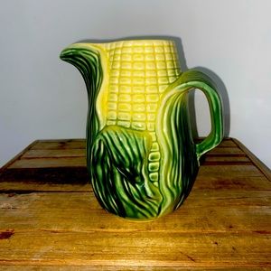 Vintage Stanford Ware The Corn Line Majorca Corn In Husk Ceramic Pitcher